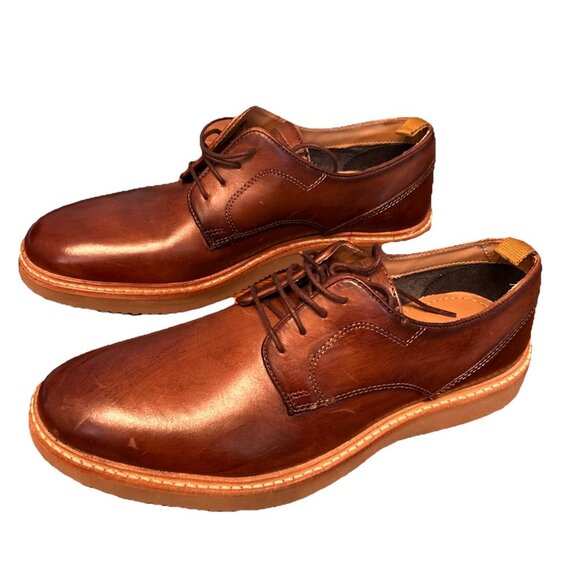 Men’s Steve Madden Voyagee Brown Leather Upper Shoes Size 7.5D 247 Cognac Lea - Picture 7 of 8